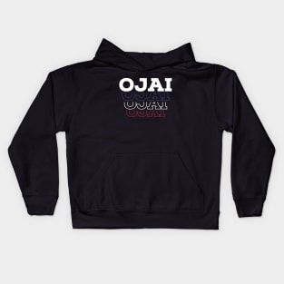 Ojai City USA Retro Vintage Kids Hoodie